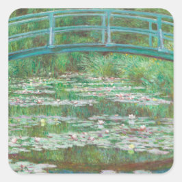 Pegatina Cuadrada Claude Monet Impresionismo