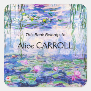 Pegatina Cuadrada Claude Monet - Lilies de agua / Nympheas