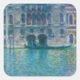 Pegatina Cuadrada Claude Monet - Palazzo da Mula