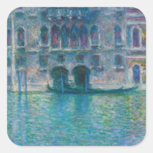 Pegatina Cuadrada Claude Monet - Palazzo da Mula