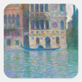 Pegatina Cuadrada Claude Monet - Palazzo Dario