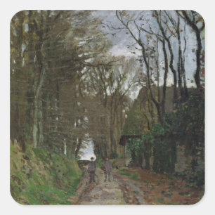 Pegatina Cuadrada Claude Monet   Ruta de Normandía