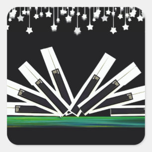 PEGATINA CUADRADA CLAVES DE MEDIANOCHE