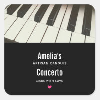 Claves de piano - Elegante negocio de velas fotogr