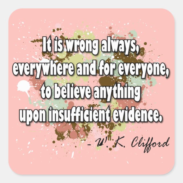 Pegatina Cuadrada Clifford (Anverso)