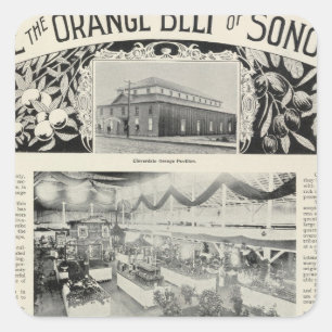 Pegatina Cuadrada Cloverdale, California