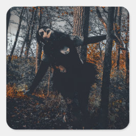 Pegatina Cuadrada Clownin' Around In Da Woods