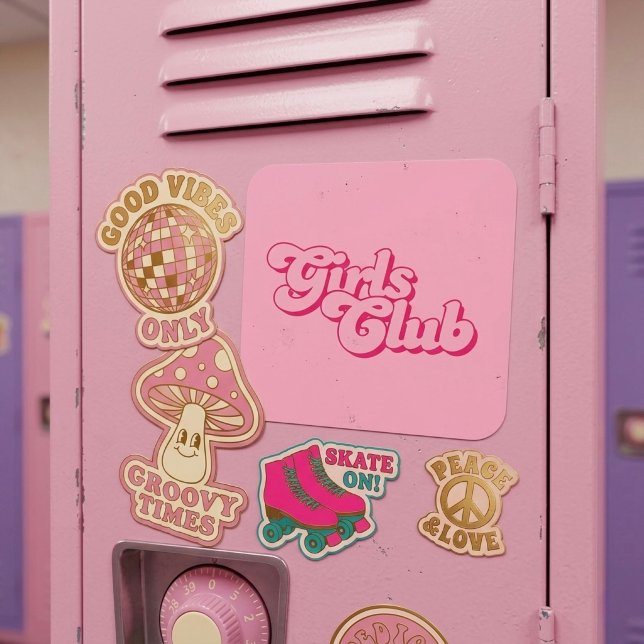 Pegatina Cuadrada Club de Chicas (Subido por el creador)