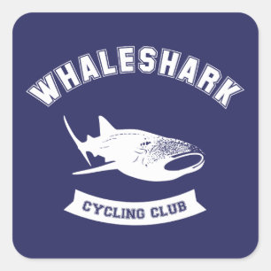Pegatina Cuadrada Club de Ciclismo Whaleshark