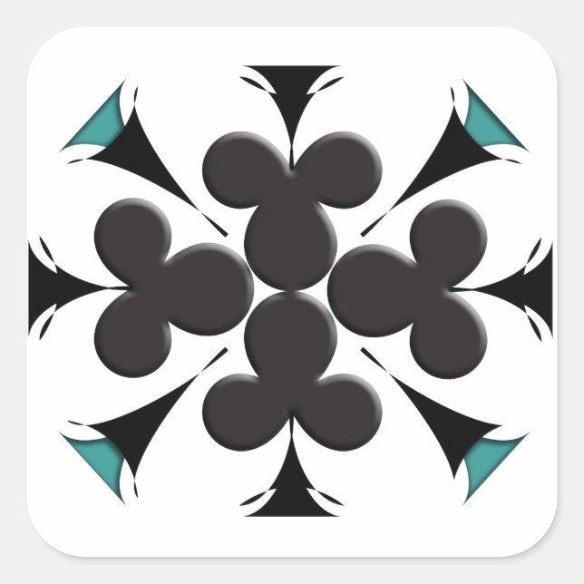 Pegatina Cuadrada Clubes (Anverso)