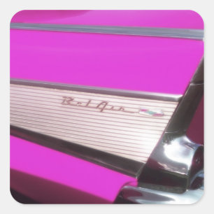 Pegatina Cuadrada Coche clásico: Bel Air de Chevrolet