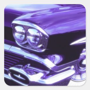 Pegatina Cuadrada Coche clásico: Chevrolet 1958