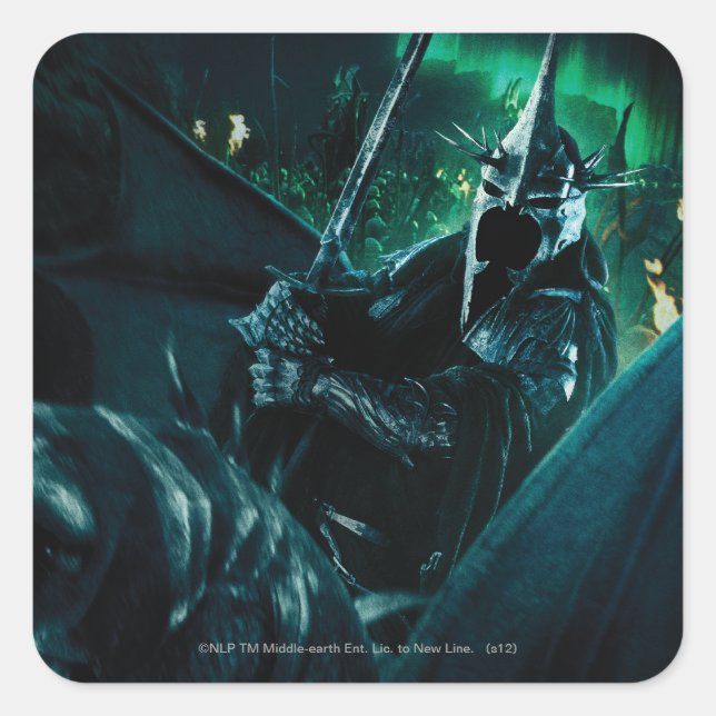 Pegatina Cuadrada Cocina con espada (Anverso)