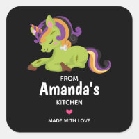 Cocina Cute Frankenstein Unicorn Halloween