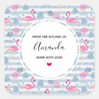 Cocina singulares de diseño de flamencos y piñas