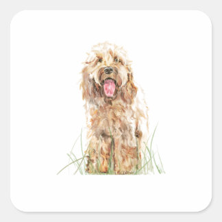 Pegatina Cuadrada Cockapoo Dog Sticker