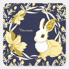 Pegatina Cuadrada Coco le lapin