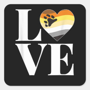 Pegatina Cuadrada Cóctel gay 3 33