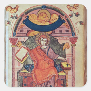 Pegatina Cuadrada Cod.22 St Mark, del manuscrito del Ada