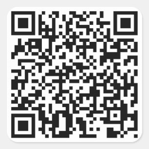Pegatina Cuadrada Código de QR