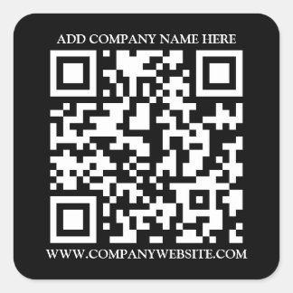 PEGATINA CUADRADA CÓDIGO QR
