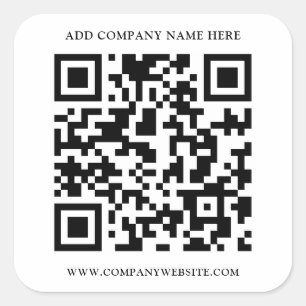 PEGATINA CUADRADA CÓDIGO QR