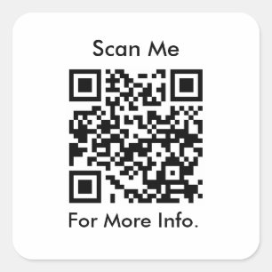 Pegatina Cuadrada Código QR