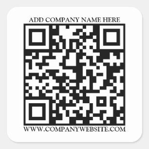 PEGATINA CUADRADA CÓDIGO QR