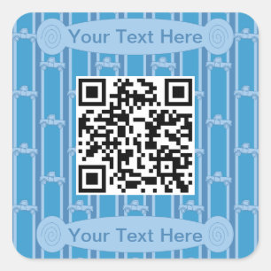 Pegatina Cuadrada Código QR de divertido y divertido para camiones