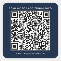 Código QR de negocio y sitio web de la empresa azu