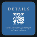 Pegatina Cuadrada Código QR de Parker Boda<br><div class="desc">Este diseño boda presenta un diseño elegante y formal, perfecto para una ceremonia sofisticada. La invitación presenta una estética minimalista, con líneas depuradas y un enfoque en la tipografía. Los nombres se muestran de forma prominente en una fuente serif clásica, lo que da un aire de gracia eterna a la...</div>