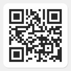 Pegatina Cuadrada Código QR de TVUUC al sitio web