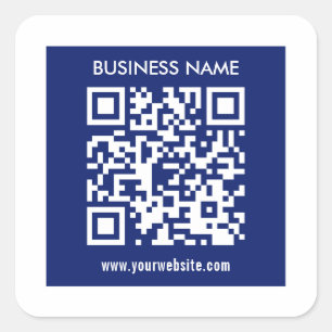 Pegatina Cuadrada Código QR editable (generado instantáneamente)   A
