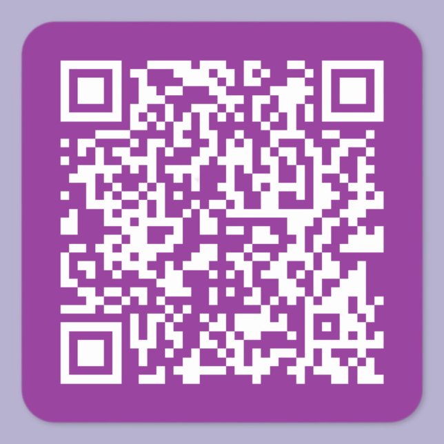 Pegatina Cuadrada Código QR instantáneo con la dirección URL de su s (Subido por el creador)