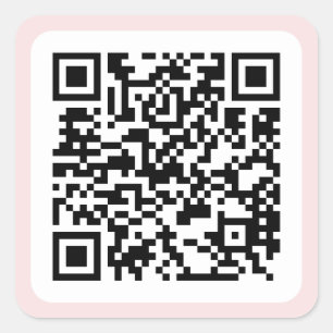 Pegatina Cuadrada Código QR personalizado