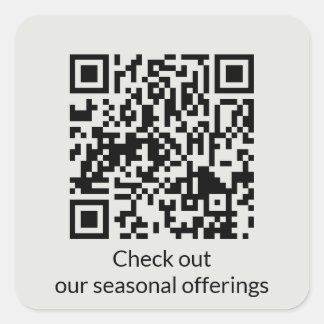 Pegatina Cuadrada Código QR personalizado Generar URL