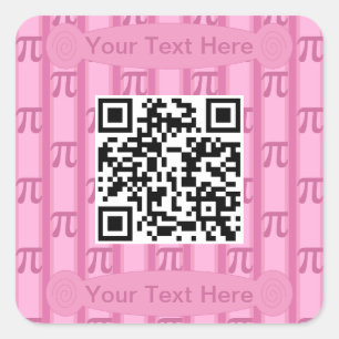 Pegatina Cuadrada Código QR PII Fun and Fancy