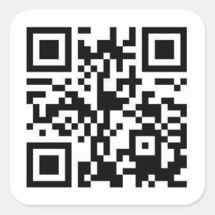 Pegatina Cuadrada Código rápido (código QR)