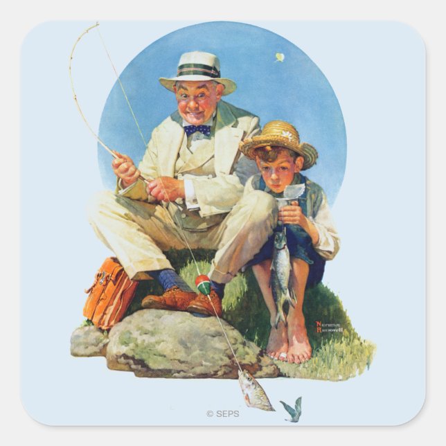 Pegatina Cuadrada Cogida el grande (Anverso)