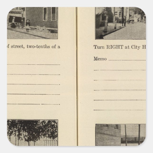 Pegatina Cuadrada Cohoes, NY (Anverso)