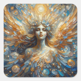 Pegatina Cuadrada Colección de arte Angel of Mine - Angel Series