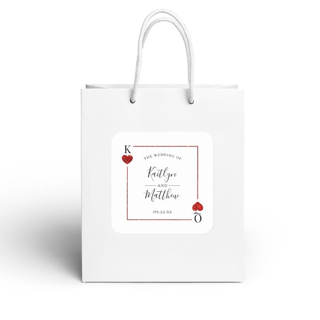 Pegatina Cuadrada Colección de Bodas de tarjetas de reproducción de  (Subido por el creador)