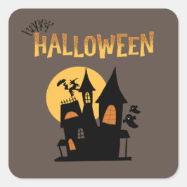 Pegatina Cuadrada ¡Colección de fiestas de Halloween!