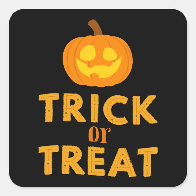 Pegatina Cuadrada ¡Colección de fiestas de Halloween! (Anverso)