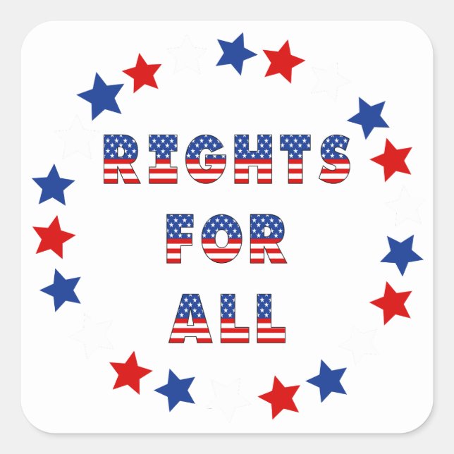 Pegatina Cuadrada ¡Colección de Fiestas de las Elecciones en Estados (Anverso)