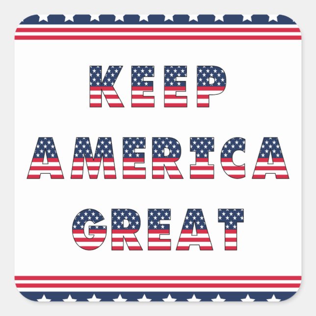 Pegatina Cuadrada ¡Colección de Fiestas de las Elecciones en Estados (Anverso)