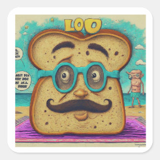 Pegatina Cuadrada Colección de Pegatinas divertidísima "Chistes de p