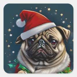 Pegatina Cuadrada Colección Puggy Claus