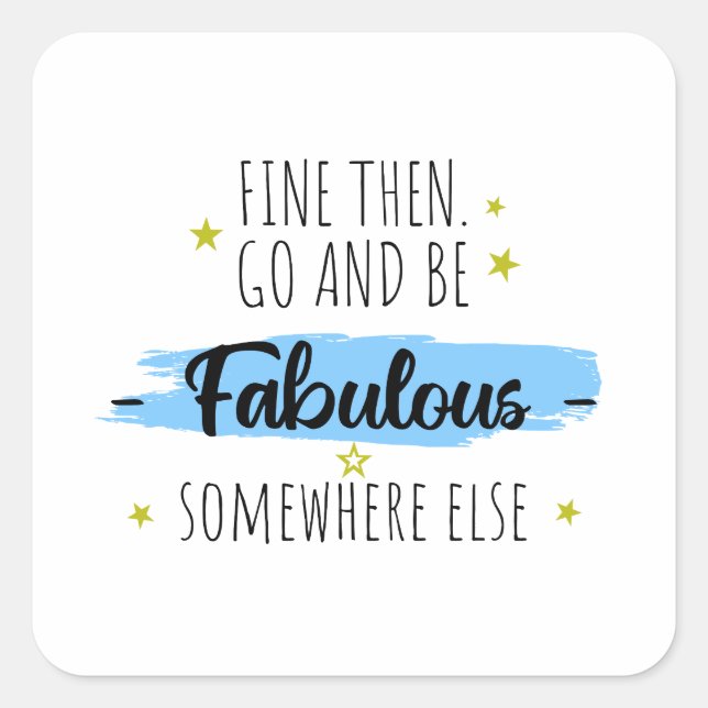 Pegatina Cuadrada Colega se va, se va despedida (Anverso)