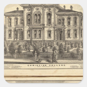 Pegatina Cuadrada Colegio Cristiano y Escuela Metodista del Pacífico